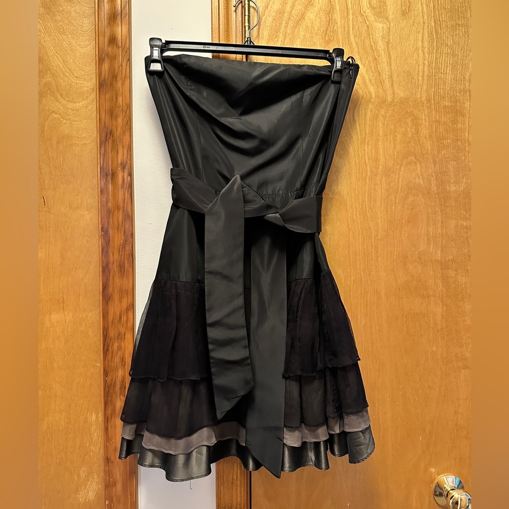 Zara black beautiful strapless dress